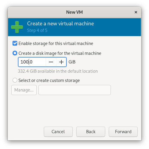 Set Up Disks and Enable Storage - 4 of 5